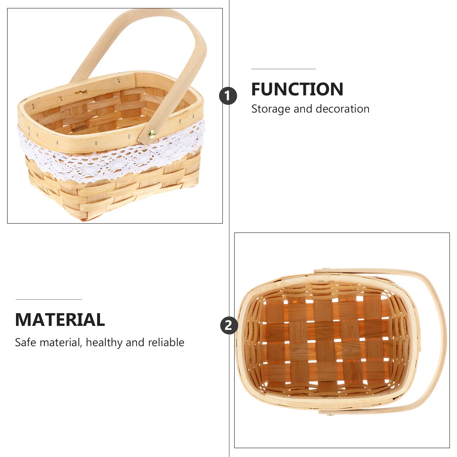 Wooden Flower Basket Hand-Woven Rustic Decorative Storage Container Plant Holder Multi-Functional Home Desktop Display 
Wooden Flower Basket Hand-Woven Rustic Decorative Storage Container Plant Holder Multi-Functional Home Desktop Display