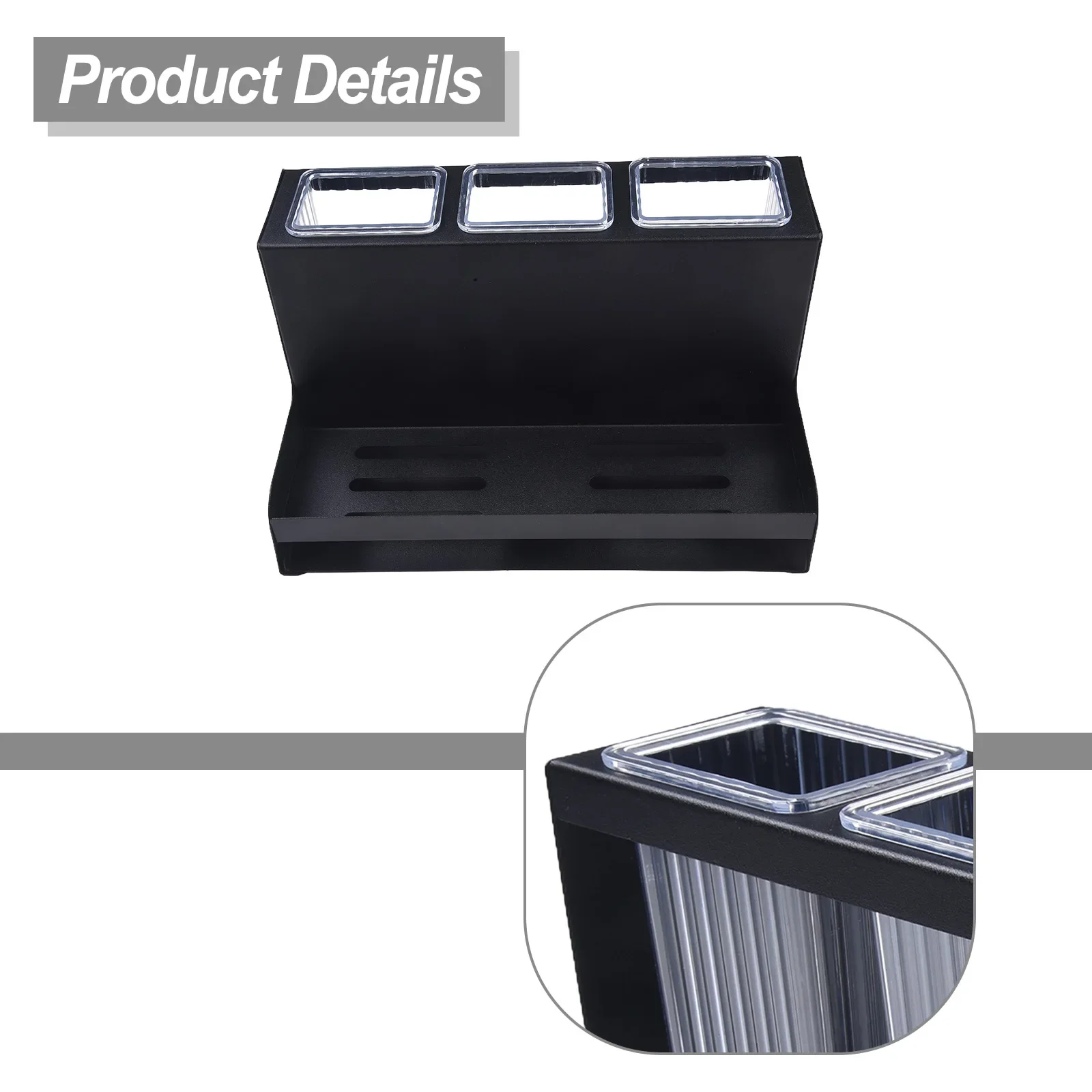 Practical Utensil Holder Sponge Holder Detachable Compartments Efficient Drainage Space-saving Solution 9.1x5.2x5.1inch
Practical Utensil Holder Sponge Holder Detachable Compartments Efficient Drainage Space-saving Solution 9.1x5.2x5.1inch