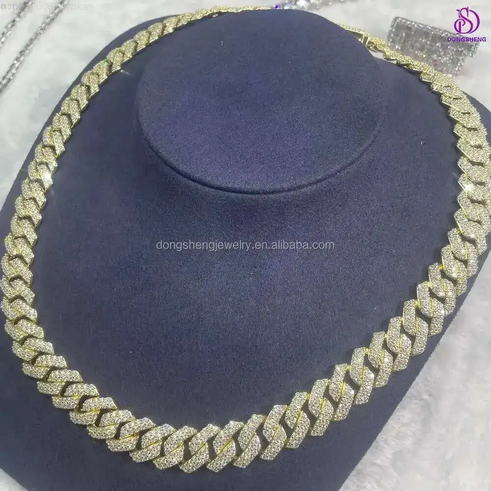 Factory Price 15mm Cuban Link Chain 925 Silver Miami Hip Hop Necklace Iced Out Vvs Moissanite Cuban Chain
Factory Price 15mm Cuban Link Chain 925 Silver Miami Hip Hop Necklace Iced Out Vvs Moissanite Cuban Chain