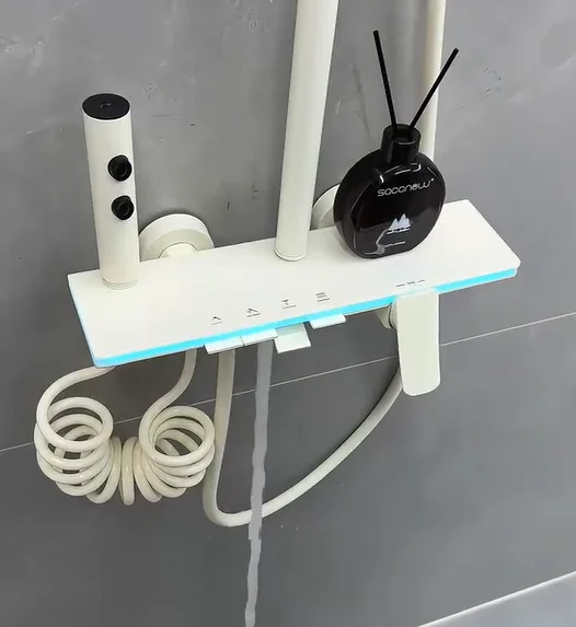 Smart Digital Waterfall Rain Piano Effect Thermostat Polished Brass Wall Mounted Bathroom Shower System for Hotels Apartments
Smart Digital Waterfall Rain Piano Effect Thermostat Polished Brass Wall Mounted Bathroom Shower System for Hotels Apartments