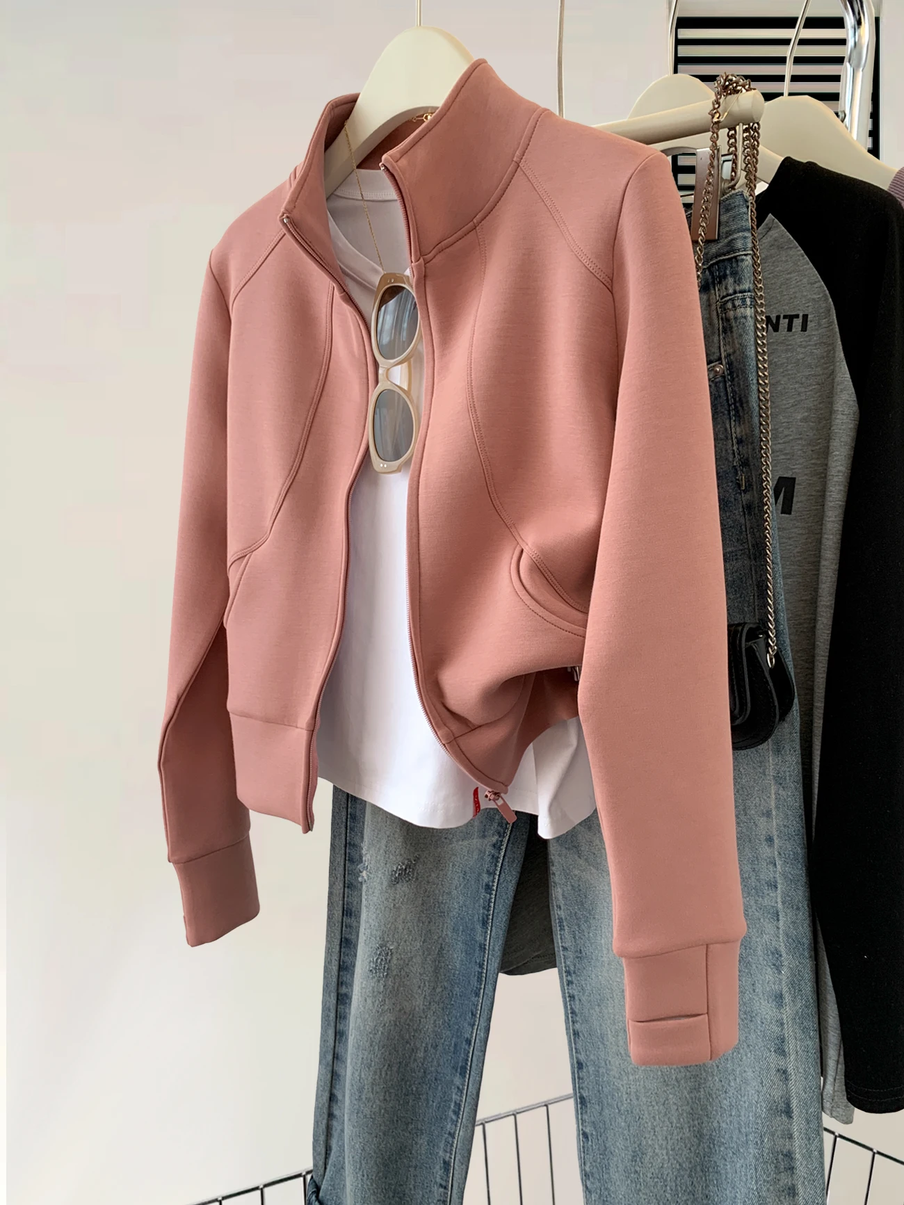 plus Size Zipper Front Hoodl Jaet Women's Spring Autumn Cardigan Sweatirt Outerwear Korean Sle Loose Fit Long Sve
plus Size Zipper Front Hoodl Jaet Women's Spring Autumn Cardigan Sweatirt Outerwear Korean Sle Loose Fit Long Sve