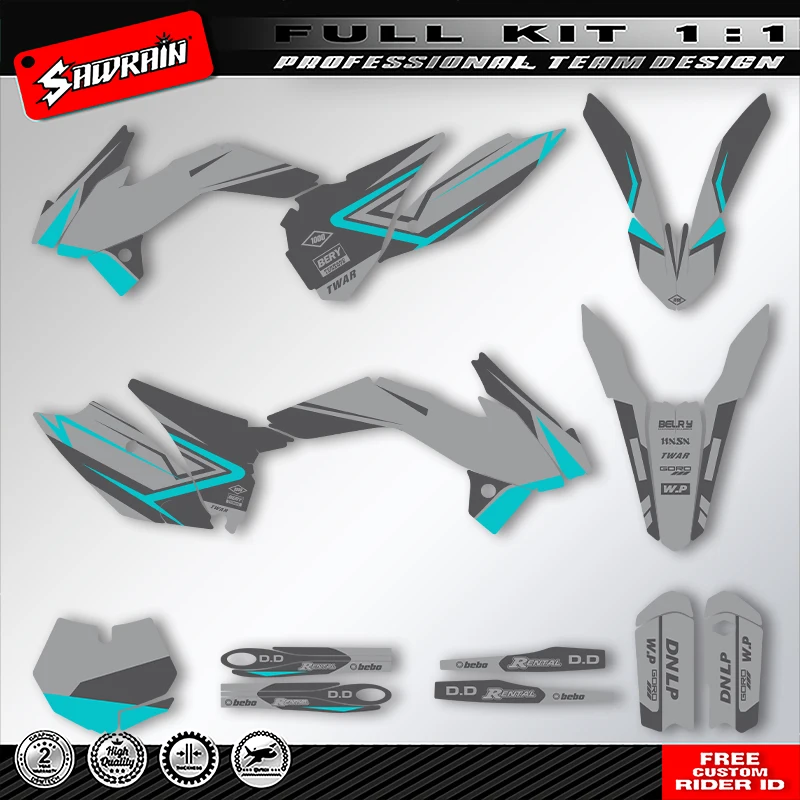 Sawrain Custom Team Motorcycle Graphics Background Decals Stickers Kit for KTM SX85 2013 2014 2015 2016 2017 013
Sawrain Custom Team Motorcycle Graphics Background Decals Stickers Kit for KTM SX85 2013 2014 2015 2016 2017 013