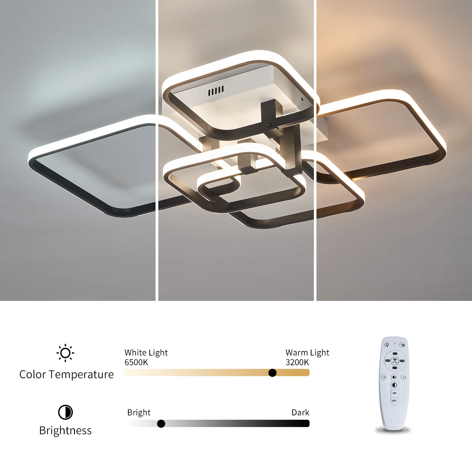 Modern Led Ceiling Chandeliers For Living Room Bedroom Study Room AC110-260V Indoor Led Ceiling Chandelier Lamp Black and White
Modern Led Ceiling Chandeliers For Living Room Bedroom Study Room AC110-260V Indoor Led Ceiling Chandelier Lamp Black and White