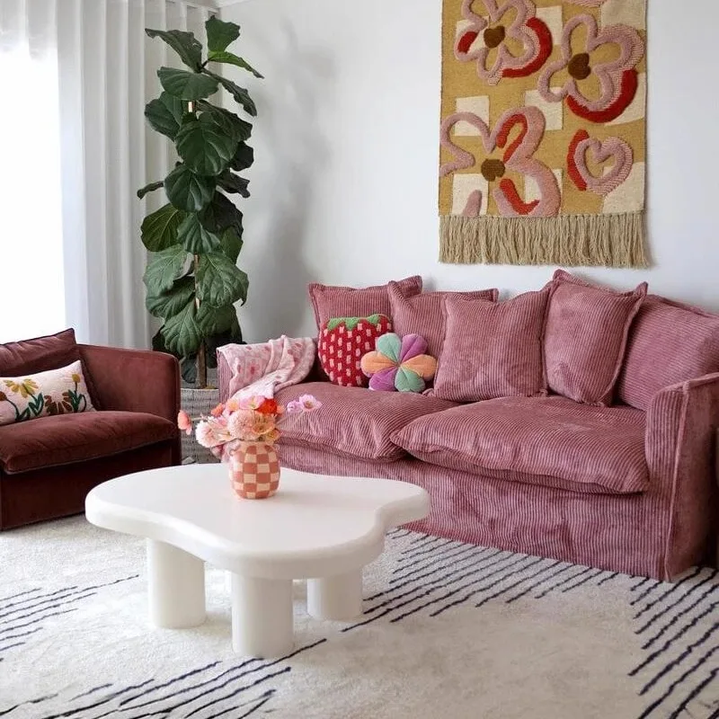 Petal sofa | French retro corduroy fabric sofa modern simple small apartment living room
Petal sofa | French retro corduroy fabric sofa modern simple small apartment living room