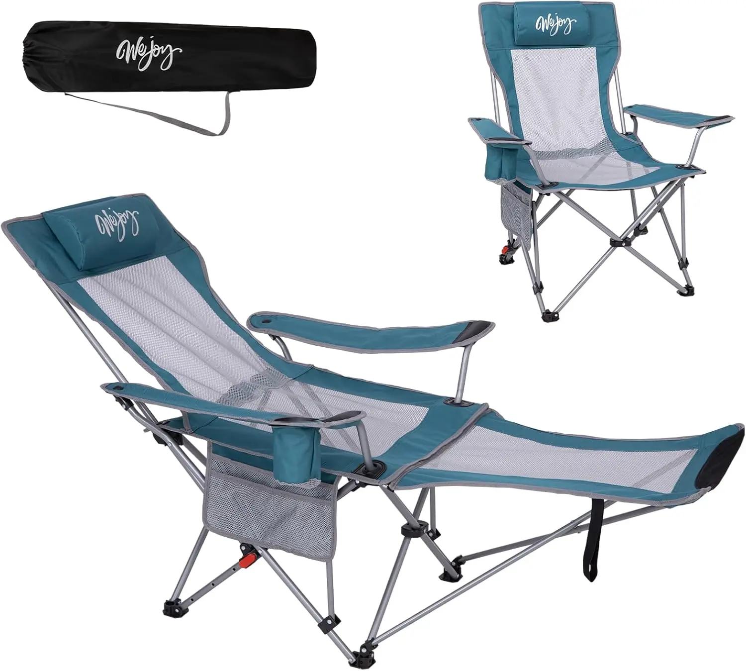 2-in-1 Reclining Camping Chair with Footrest, Folding Lounge Chair Adjustable Backrest Lightweight Heavy Duty for Outdoor
2-in-1 Reclining Camping Chair with Footrest, Folding Lounge Chair Adjustable Backrest Lightweight Heavy Duty for Outdoor