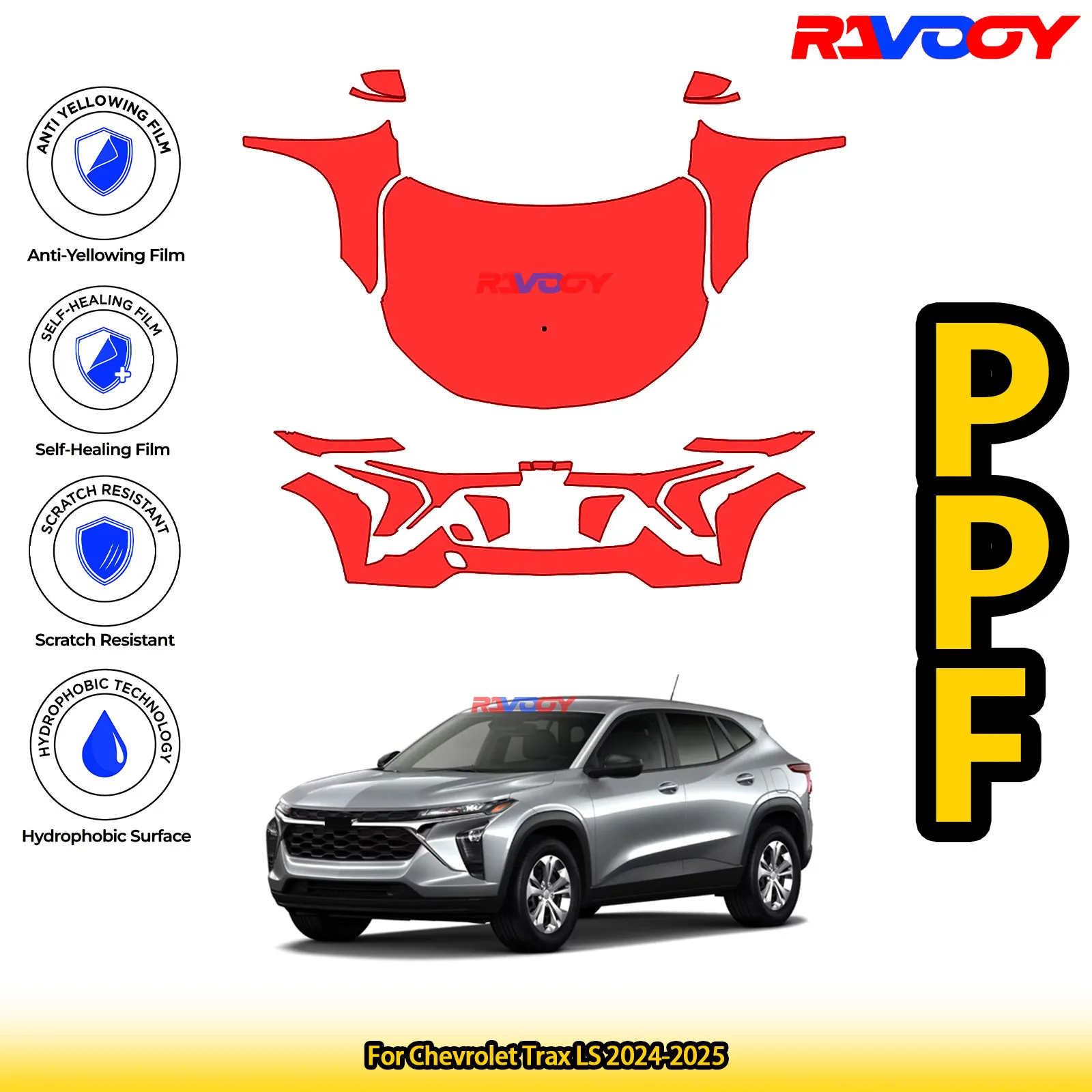 For Chevrolet Trax LS 2024-2025 Glossy Matte Black Precut front PPF Kit Paint Protection Film
For Chevrolet Trax LS 2024-2025 Glossy Matte Black Precut front PPF Kit Paint Protection Film