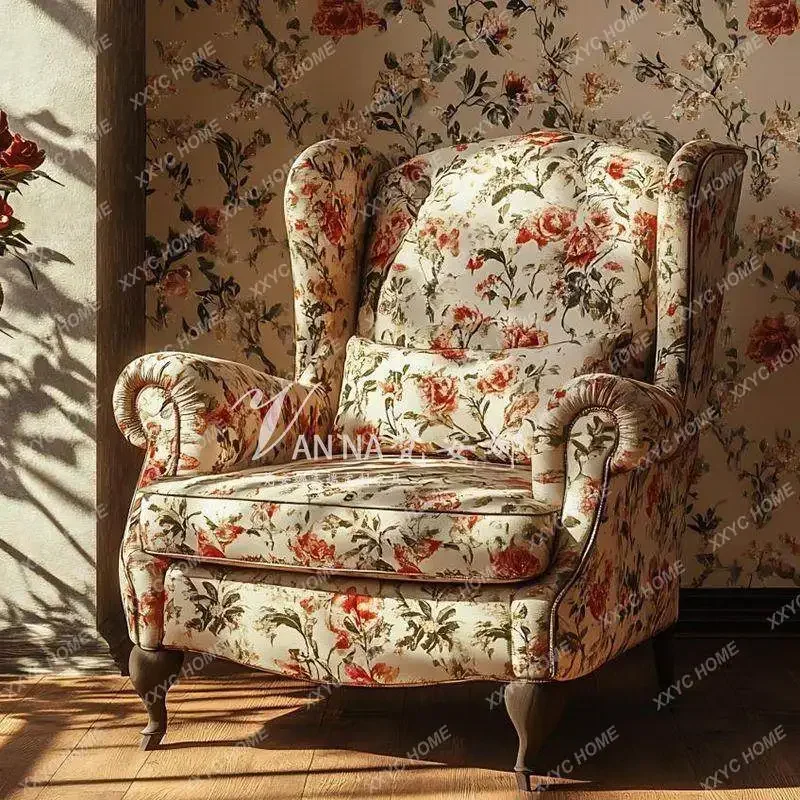 Vintage Printed Fabric Tiger Single Single Sofa Living Room Leisure Chair Tiger Stool Mid-century Style
Vintage Printed Fabric Tiger Single Single Sofa Living Room Leisure Chair Tiger Stool Mid-century Style