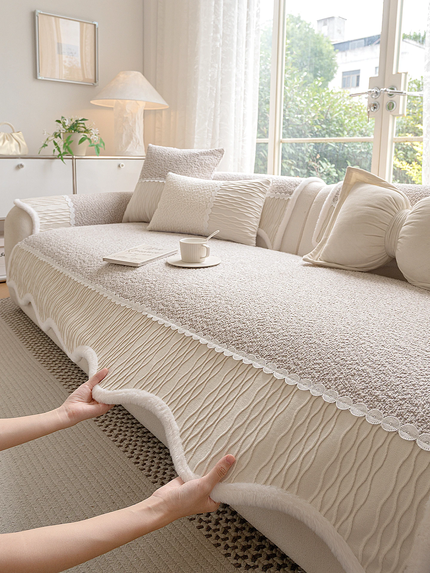 Universal Sofa Cushion 2026 New Anti-Slip Wave Living Room Cover Cloth Sofa Pad Four Seasons Snowy Chenille Sofa Pad
Universal Sofa Cushion 2026 New Anti-Slip Wave Living Room Cover Cloth Sofa Pad Four Seasons Snowy Chenille Sofa Pad