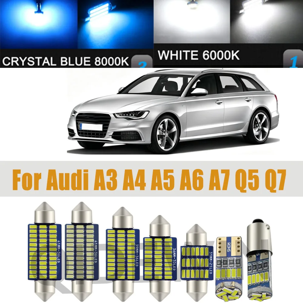 No Error LED Interior Light Kit For Audi A3 S3 8L 8P 8V A4 S4 B5 B6 B7 B8 A5 S5 A6 S6 C5 C6 C7 A7 S7 A8 S8 D3 Q5 SQ5 Q7 4L
No Error LED Interior Light Kit For Audi A3 S3 8L 8P 8V A4 S4 B5 B6 B7 B8 A5 S5 A6 S6 C5 C6 C7 A7 S7 A8 S8 D3 Q5 SQ5 Q7 4L