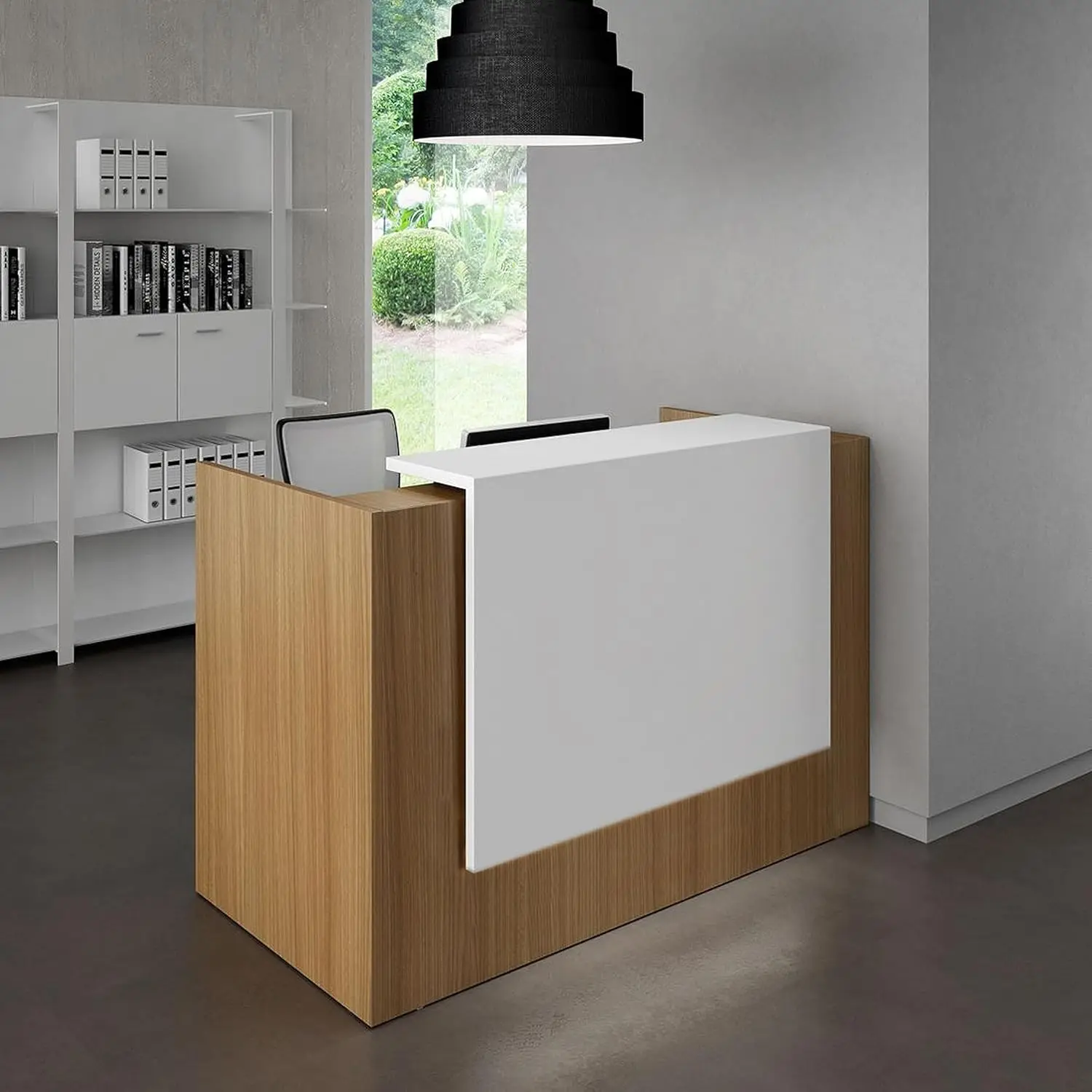 ICN 53" Modern Reception Desk, Multifunctional Modern,Transaction Countertop, Laminate Desktop, Standing Front, Customized
ICN 53" Modern Reception Desk, Multifunctional Modern,Transaction Countertop, Laminate Desktop, Standing Front, Customized