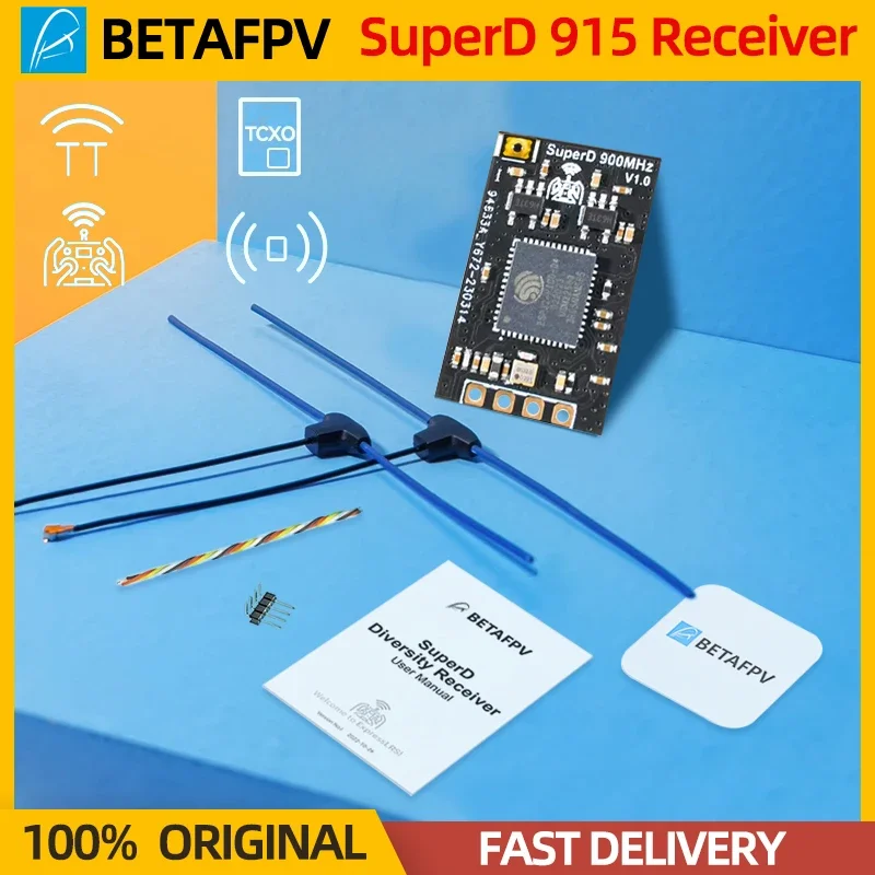 BETAFPV SuperD ELRS 915 МГц/2,4 ГГц разнообразный приемник ExprssLRS RX 2T антенны для RC FPV дальнего действия фристайл Дрон Квадрокоптер
BETAFPV SuperD ELRS 915 МГц/2,4 ГГц разнообразный приемник ExprssLRS RX 2T антенны для RC FPV дальнего действия фристайл Дрон Квадрокоптер