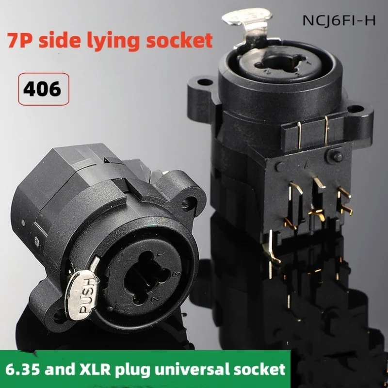 6.35 stereo and XLR universal socket 2-in-1 audio microphone amplifier combination connector socket NCJ6FA 10PCS/group
6.35 stereo and XLR universal socket 2-in-1 audio microphone amplifier combination connector socket NCJ6FA 10PCS/group