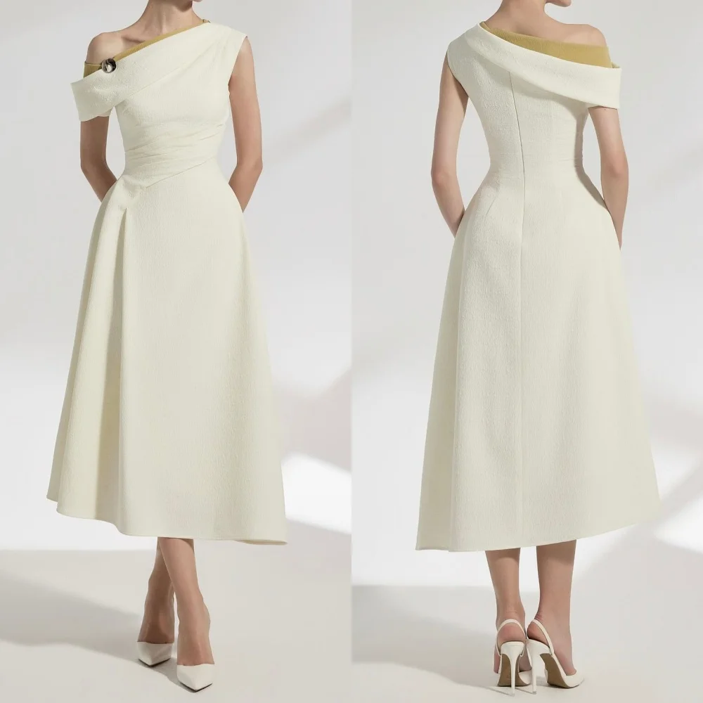 Customized Jersey Pleat A-line Off-the-shoulder Midi Dresses Bespoke Occasion Party Elegant Simple Matching
Customized Jersey Pleat A-line Off-the-shoulder Midi Dresses Bespoke Occasion Party Elegant Simple Matching