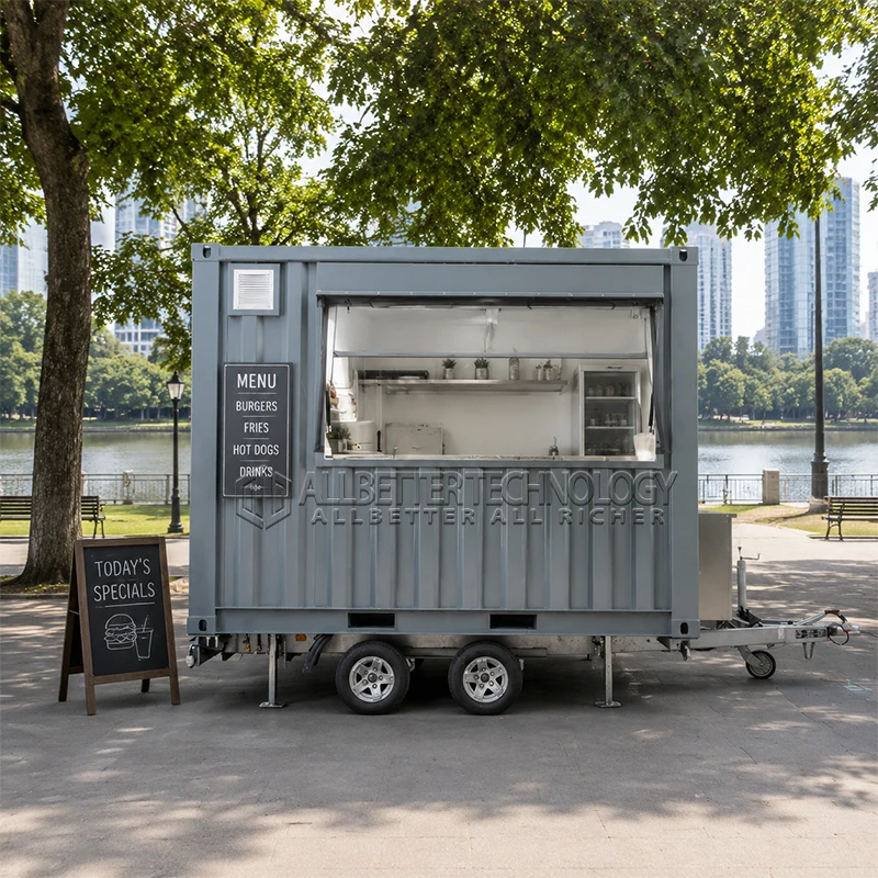 Allbetter Food Trailer New Arrival Food Truck Container Kitchen Fully Equipped Pizza BBQ Lemonade Ice Cream Coffee CE Vendor
Allbetter Food Trailer New Arrival Food Truck Container Kitchen Fully Equipped Pizza BBQ Lemonade Ice Cream Coffee CE Vendor