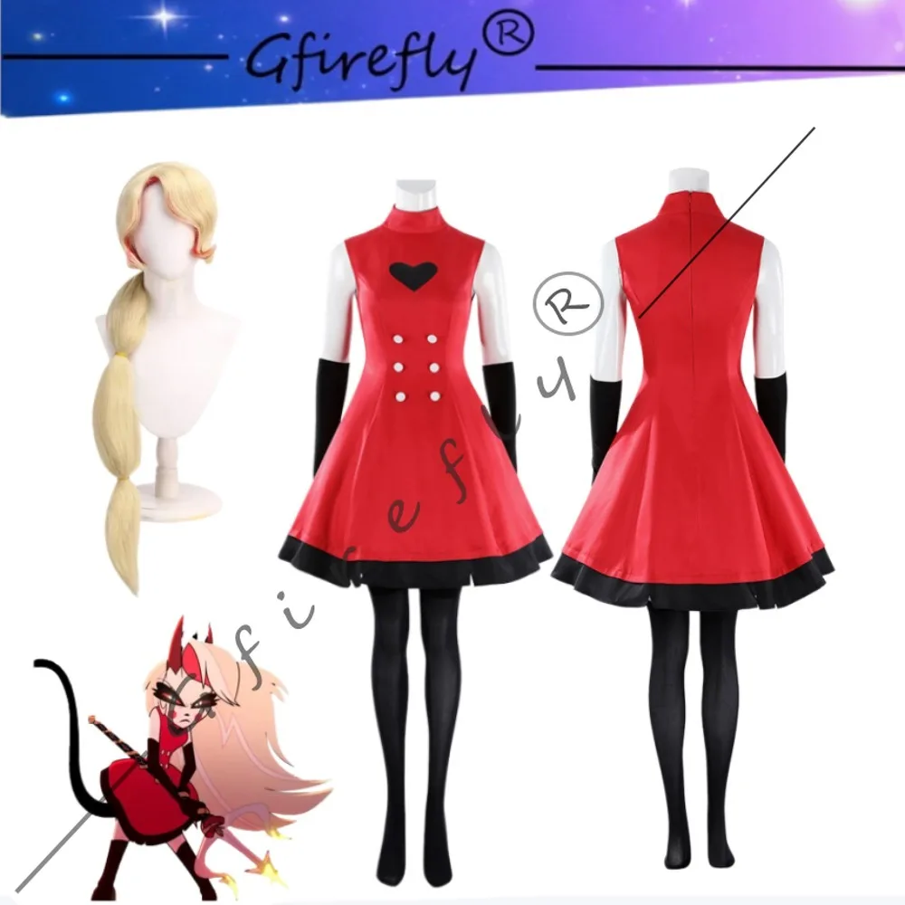 Hazbin Hotel Charlie Morningstar Same Style Red Dress Cosplay Costume Black Gloves Wig Halloween Carnival Comic Con Party Outfit
Hazbin Hotel Charlie Morningstar Same Style Red Dress Cosplay Costume Black Gloves Wig Halloween Carnival Comic Con Party Outfit
