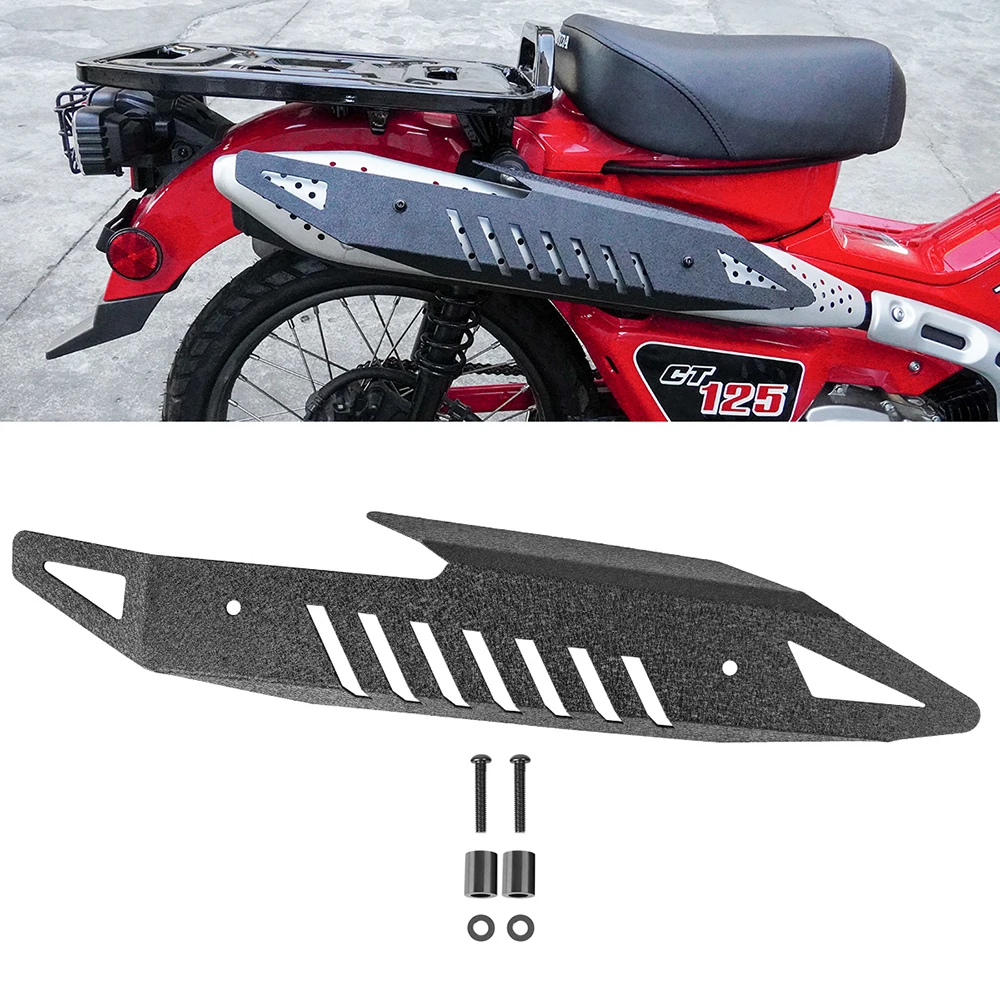 Exhaust heat shield, muffler heat shield, exhaust pipe cover, decorative cover suitable for Honda Trail Hunter CT125 2021-2025
Exhaust heat shield, muffler heat shield, exhaust pipe cover, decorative cover suitable for Honda Trail Hunter CT125 2021-2025