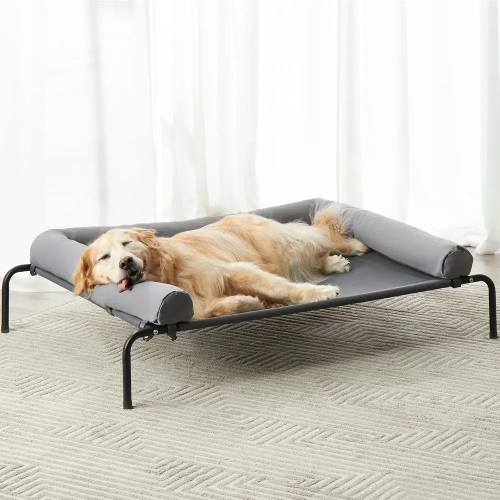 Elevated Cooling Dog Bed for Large Breeds, Outdoor Pet Cot with Skid-Resistant Base and Breathable Mesh
Elevated Cooling Dog Bed for Large Breeds, Outdoor Pet Cot with Skid-Resistant Base and Breathable Mesh