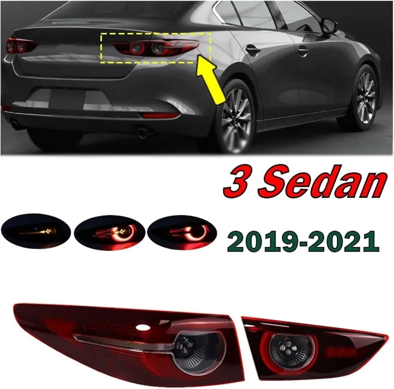 For Mazda 3 Sedan 2019 2020 2021 LED Car Tail light Rear Bumper Light Stop Brake Lamp Turn Signal Warning
For Mazda 3 Sedan 2019 2020 2021 LED Car Tail light Rear Bumper Light Stop Brake Lamp Turn Signal Warning