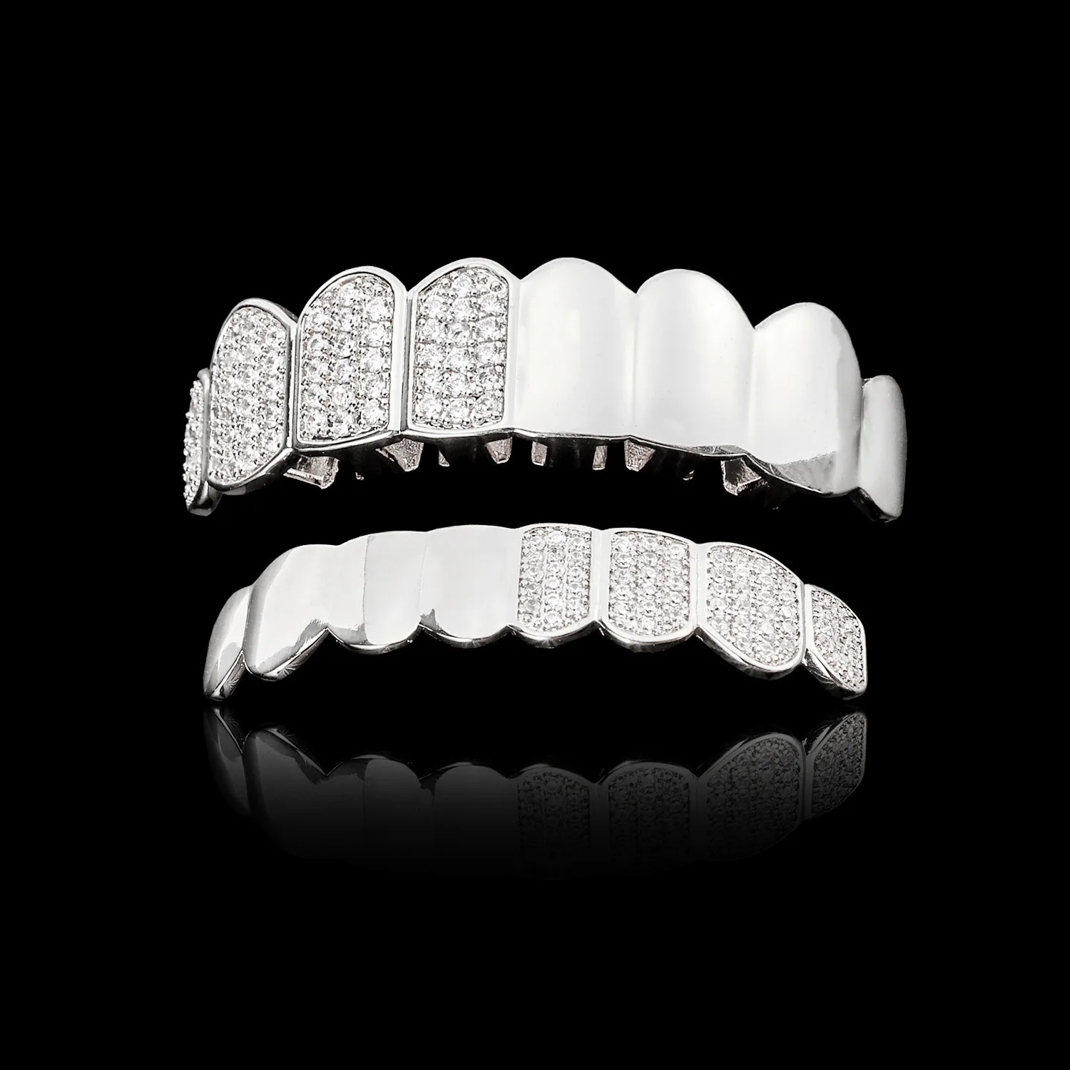 YOUNGX Hip Hop Mix Design Shiny Zircon Teeth Caps Braces 8/8 Top Bottom Glossy Tooth Caps For Women Men Jewelry Gift
YOUNGX Hip Hop Mix Design Shiny Zircon Teeth Caps Braces 8/8 Top Bottom Glossy Tooth Caps For Women Men Jewelry Gift