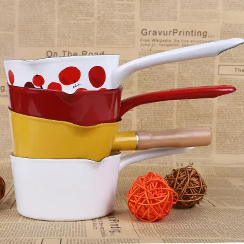 Kitchen Pot 1.3L Japanese Style Small Enamel Milk Pot Kitchen Cooking Pan Stockpot Baby Food Pot with Handle for One People
Kitchen Pot 1.3L Japanese Style Small Enamel Milk Pot Kitchen Cooking Pan Stockpot Baby Food Pot with Handle for One People
