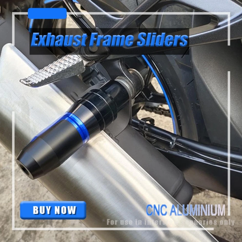CNC Frame Exhaust Slider Crash Falling Protection Crash Pad YZF R3 FOR YAMAHA YZFR3 YZF-R3 2015 2016 2017 2018 2019 2020
CNC Frame Exhaust Slider Crash Falling Protection Crash Pad YZF R3 FOR YAMAHA YZFR3 YZF-R3 2015 2016 2017 2018 2019 2020