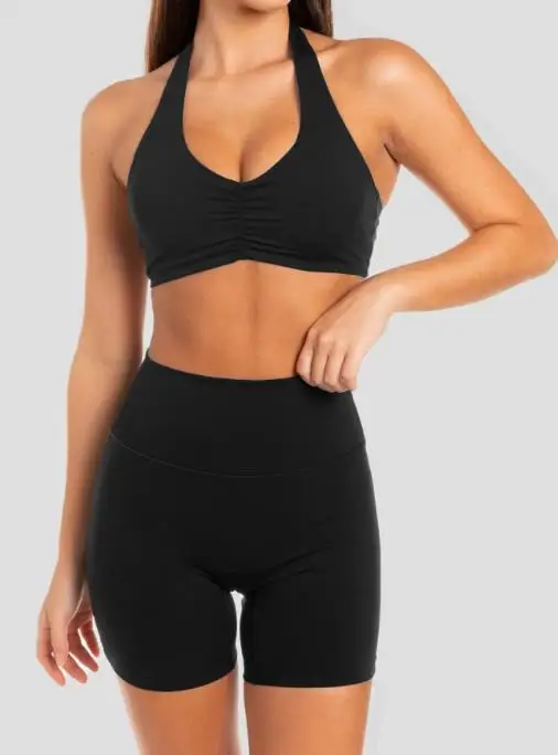 New Fashion 2025 Sexy Elegant 2 Piece Sets Outfits Yoga Style Neck Hanging T-Shirt High Stretch Shorts Set Women's Clothing
New Fashion 2025 Sexy Elegant 2 Piece Sets Outfits Yoga Style Neck Hanging T-Shirt High Stretch Shorts Set Women's Clothing