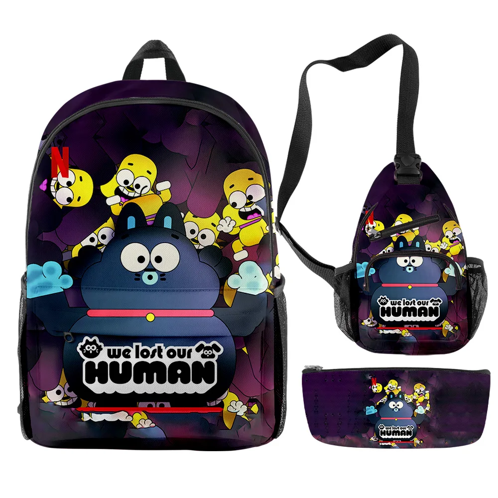 We Lost Our Human Cartoon 2023 New Anime Backpacks 3 Pieces Sets Zipper Daypack Unisex Shoulder Bag Pencil Bag
We Lost Our Human Cartoon 2023 New Anime Backpacks 3 Pieces Sets Zipper Daypack Unisex Shoulder Bag Pencil Bag