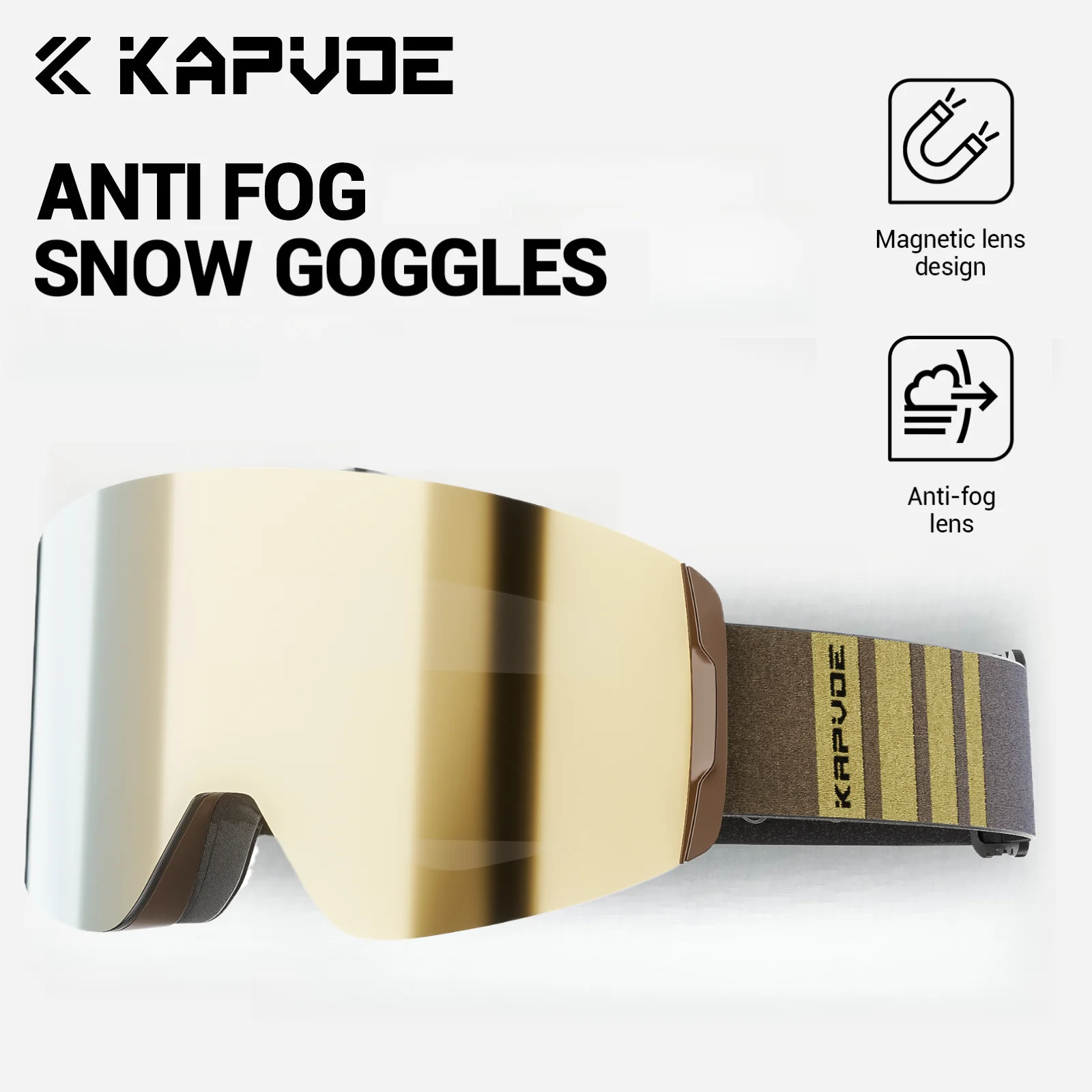 Kapvoe Snow Goggle Anti-Fog Photochromic Ski Eyewear Snowboard Mask for Men Women Kit UV400 Protection Glasses Snowmobile Winter
Kapvoe Snow Goggle Anti-Fog Photochromic Ski Eyewear Snowboard Mask for Men Women Kit UV400 Protection Glasses Snowmobile Winter