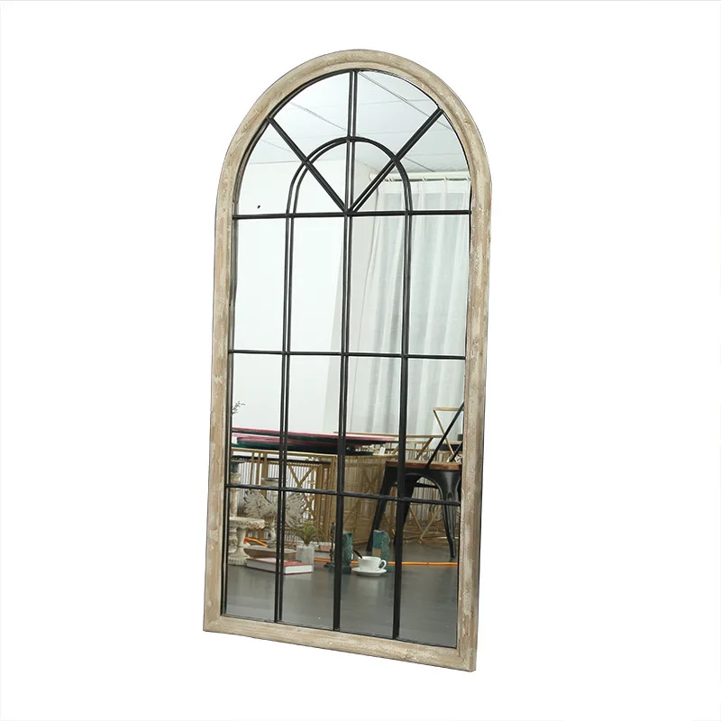 American old-fashioned, solid wood full-body mirror, mirror, retro floor mirror in the living room of the homestay
American old-fashioned, solid wood full-body mirror, mirror, retro floor mirror in the living room of the homestay