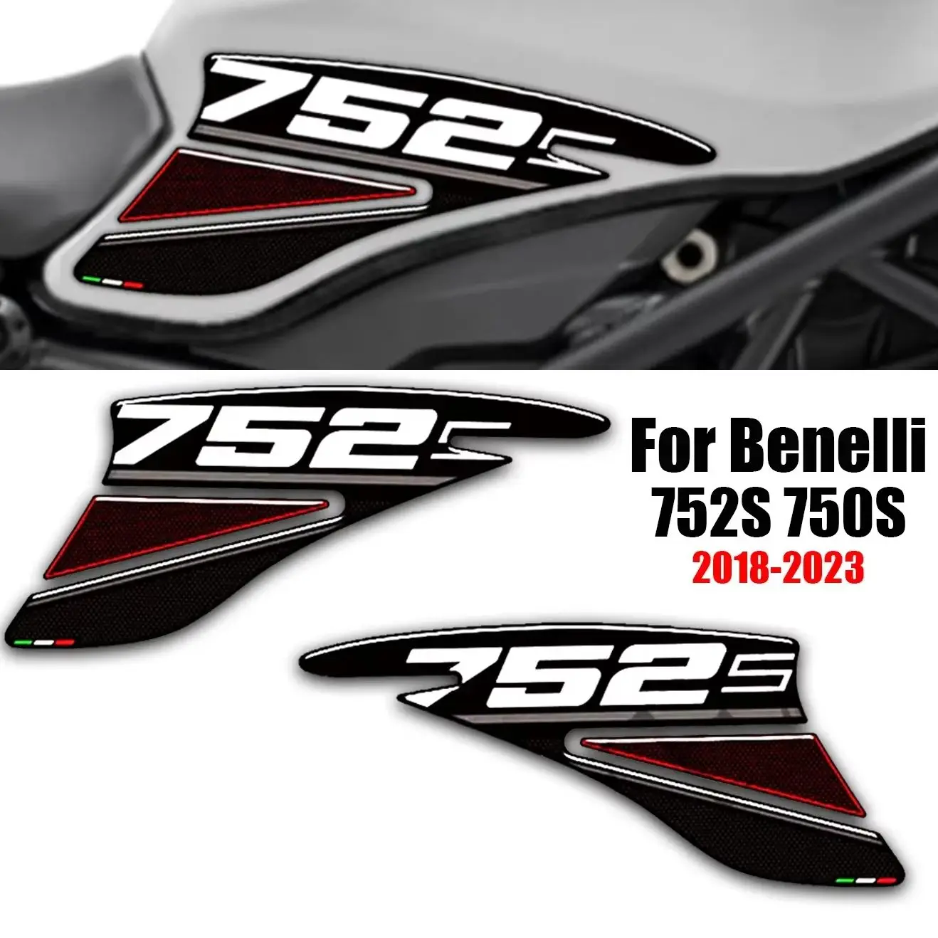 FIT Benelli 752S 3D adhesive Stickers Decal Protector Tank Pad Side Grips Gas Fuel Oil Kit Knee 2018-2024
FIT Benelli 752S 3D adhesive Stickers Decal Protector Tank Pad Side Grips Gas Fuel Oil Kit Knee 2018-2024