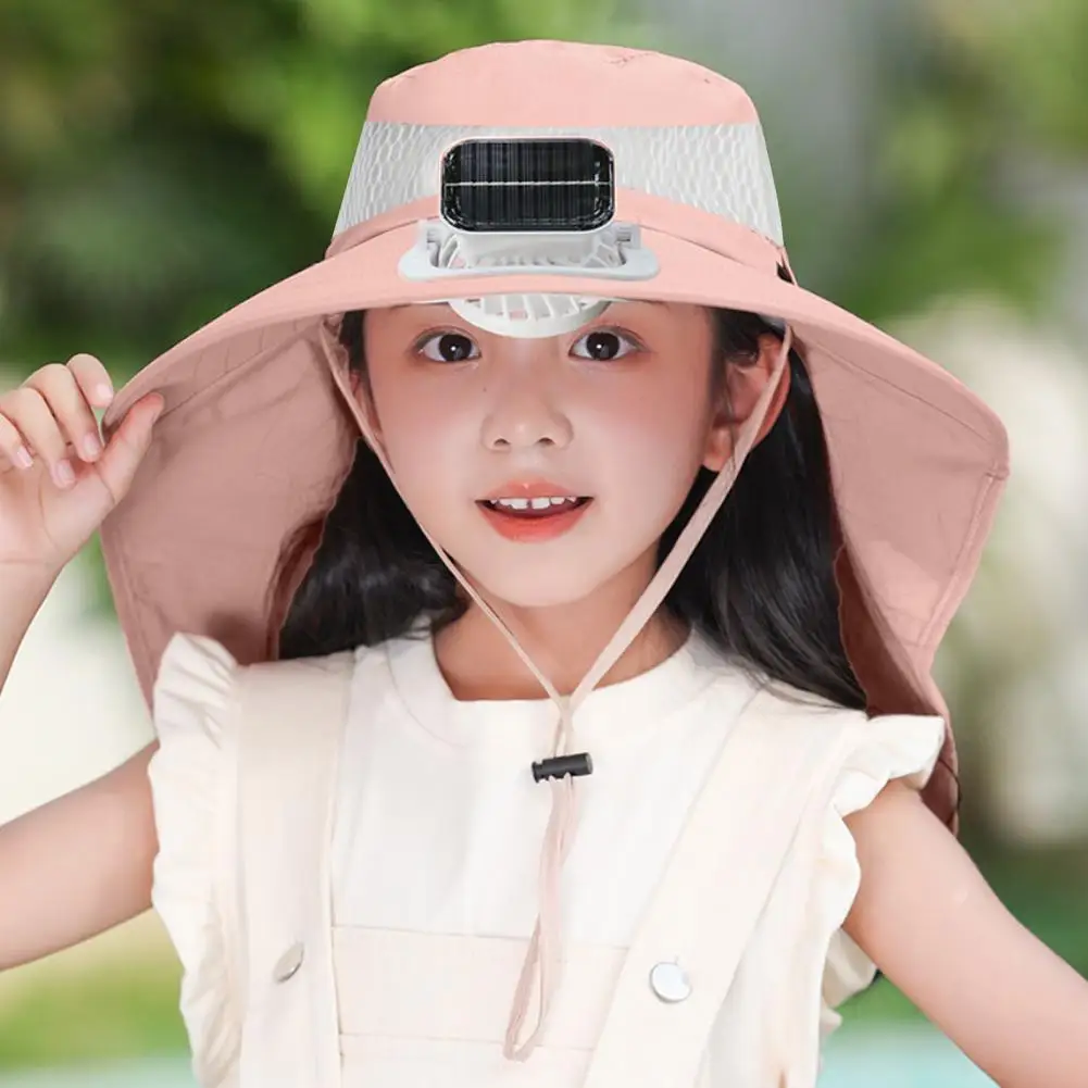 Neck Guard Hat Kids Solar Fan Hat with Sun Protection Dual Charging Method Wide-brimmed Cap with Neck-guarded Shawl for Outdoor
Neck Guard Hat Kids Solar Fan Hat with Sun Protection Dual Charging Method Wide-brimmed Cap with Neck-guarded Shawl for Outdoor