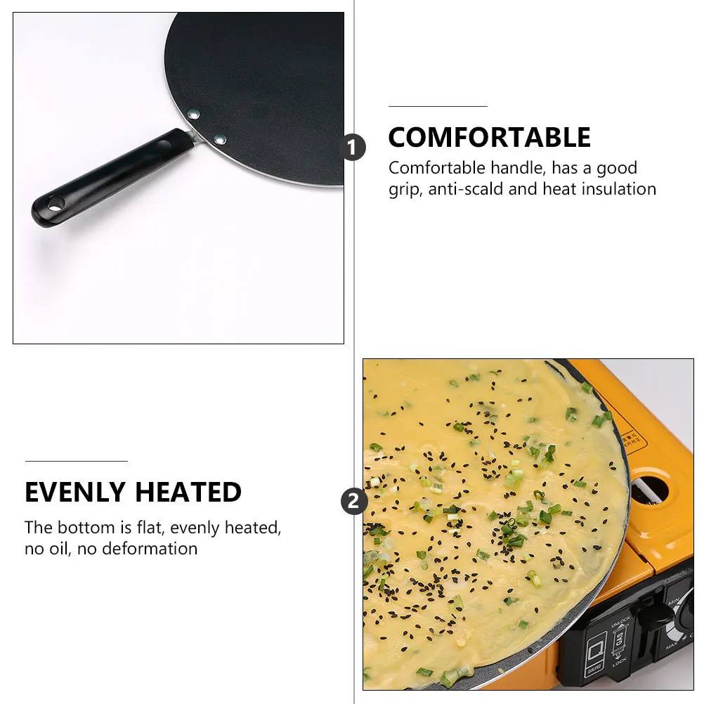 1 set Flat Cooking Pan Non-Stick Aluminum Alloy Skillet With Wooden Scraper For Pancake Crepe Breakfast Home Kitchen Use
1 set Flat Cooking Pan Non-Stick Aluminum Alloy Skillet With Wooden Scraper For Pancake Crepe Breakfast Home Kitchen Use