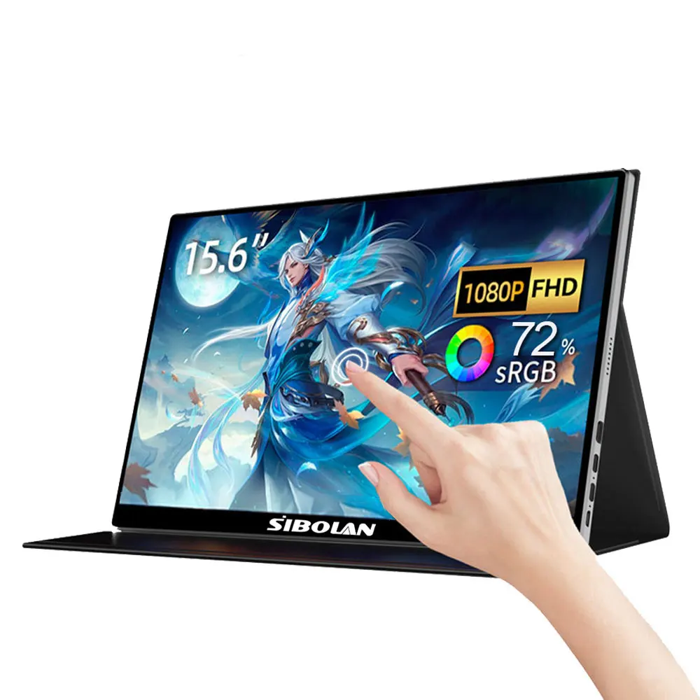 Sibolan 15,6-дюймовый портативный монитор 1080p с сенсорным экраном 1920x1080 72% sRGB Multi-Touch USB-C HDMI дорожный монитор для ПК телефона
Sibolan 15,6-дюймовый портативный монитор 1080p с сенсорным экраном 1920x1080 72% sRGB Multi-Touch USB-C HDMI дорожный монитор для ПК телефона