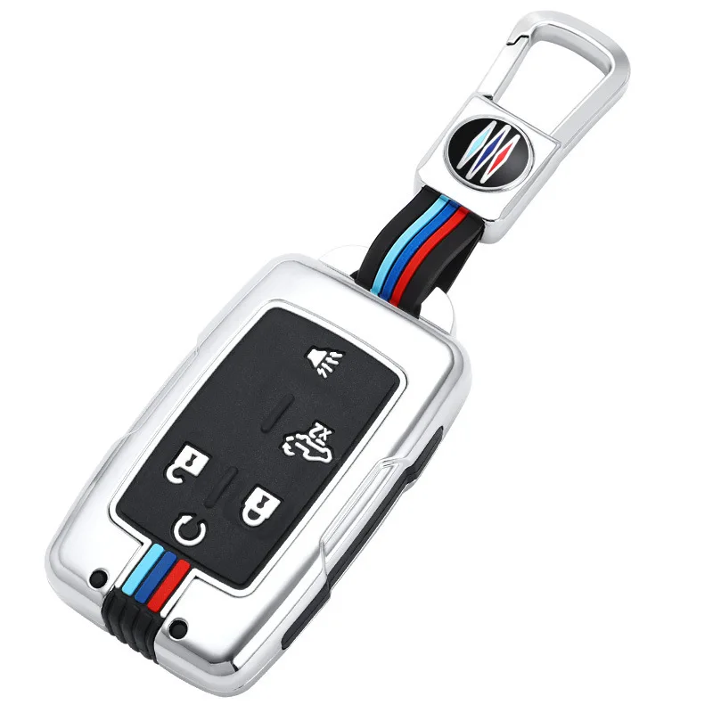 Zinc Alloy Key Fob Cover for Chevrolet Suburban/GMC, Heavy Duty Metal KeyCase Shell with Keychain, Anti-Drop & Scratch Proof
Zinc Alloy Key Fob Cover for Chevrolet Suburban/GMC, Heavy Duty Metal KeyCase Shell with Keychain, Anti-Drop & Scratch Proof