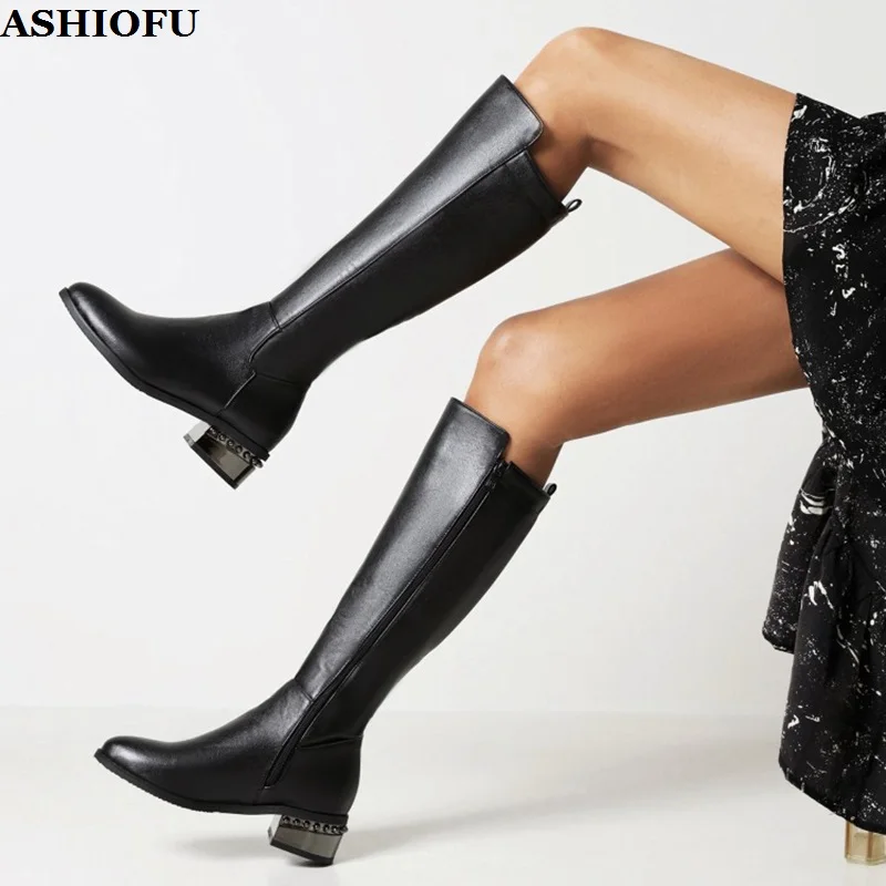 ASHIOFU Handmade New Hot Sale Classic Womens Half Boots Four Colors Large Size 34-47 Midcalf Booties Evening Fashion Sexy Shoes
ASHIOFU Handmade New Hot Sale Classic Womens Half Boots Four Colors Large Size 34-47 Midcalf Booties Evening Fashion Sexy Shoes