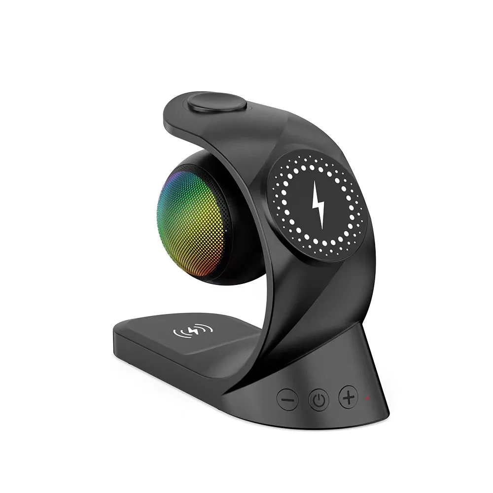 2024 New Arrival 2046 3 in 1 Wireless charger Outdoor portable speakers wholesale Wireless stereo Speaker With RGB Light
2024 New Arrival 2046 3 in 1 Wireless charger Outdoor portable speakers wholesale Wireless stereo Speaker With RGB Light