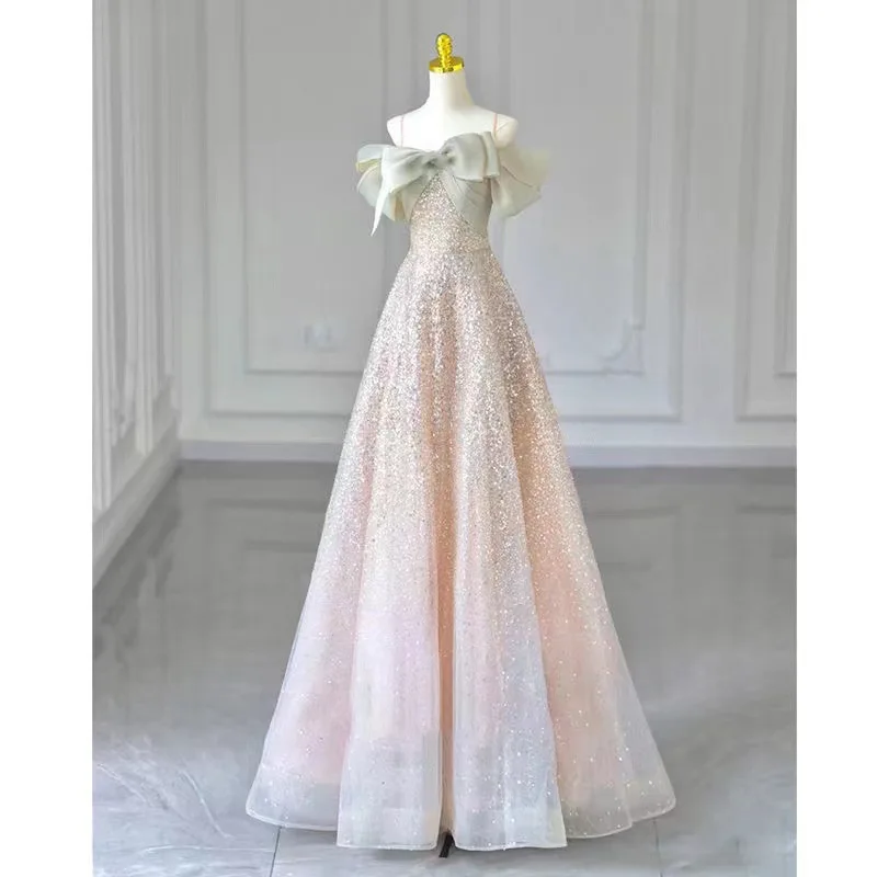 2025Spring Young People Graduation Evening Dress Female Bridesmaid Dress Foreign Style Long Style Niche Feeling Engagement Bride
2025Spring Young People Graduation Evening Dress Female Bridesmaid Dress Foreign Style Long Style Niche Feeling Engagement Bride