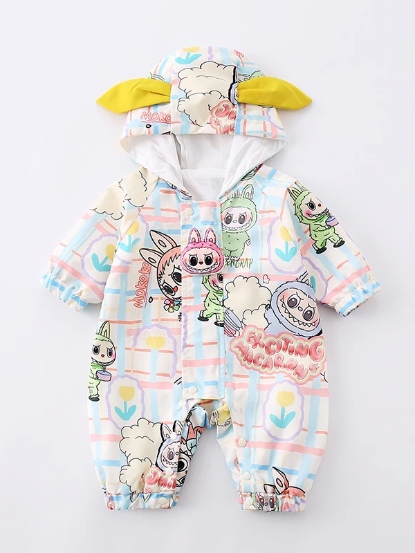 Одежда для новорожденных, осенняя новинка, двухслойная уличная одежда с капюшоном Sle ex Long Sve, парка с героями мультфильмов, костюм Cler
Одежда для новорожденных, осенняя новинка, двухслойная уличная одежда с капюшоном Sle ex Long Sve, парка с героями мультфильмов, костюм Cler