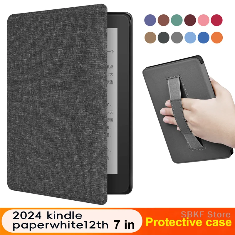 Чехол с ручкой для Kindle Paperwhite 12-го поколения, 2024, 7-дюймовый защитный чехол для электронной книги, ремешок на руку, чехол для автоматического сна
Чехол с ручкой для Kindle Paperwhite 12-го поколения, 2024, 7-дюймовый защитный чехол для электронной книги, ремешок на руку, чехол для автоматического сна