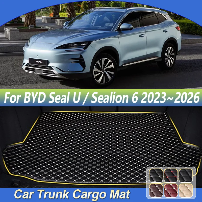 Кожаный коврик в багажник для BYD Seal U 2023 2024 2025 2026 Sealion 6 SA3, защита от грязи, для хранения грузов, аксессуары
Кожаный коврик в багажник для BYD Seal U 2023 2024 2025 2026 Sealion 6 SA3, защита от грязи, для хранения грузов, аксессуары
