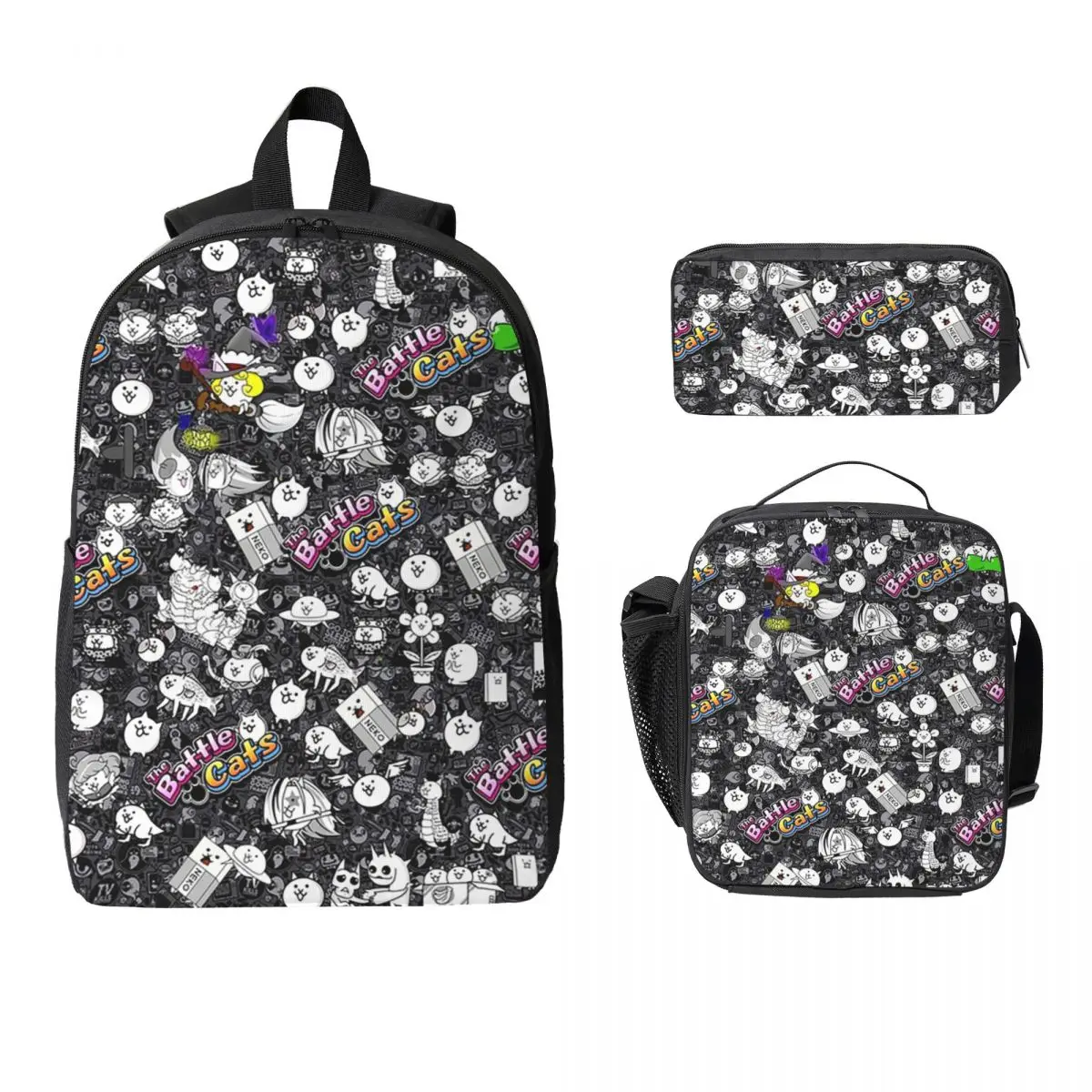 Battle Cats Backpack Student Boys Girls BookBag School Bag Laptop Shoulder Bags 3ps Insulated Lunch Bag Pencil Case
Battle Cats Backpack Student Boys Girls BookBag School Bag Laptop Shoulder Bags 3ps Insulated Lunch Bag Pencil Case