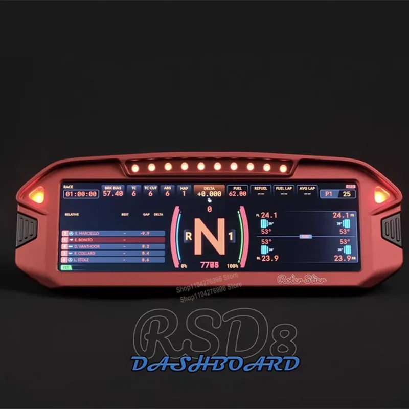 Панель приборов RSD8 DASHBOARD PC 8 дюймов для профессионального гоночного симулятора, совместимая с Thrustmaster, Simagic, MOZA
Панель приборов RSD8 DASHBOARD PC 8 дюймов для профессионального гоночного симулятора, совместимая с Thrustmaster, Simagic, MOZA