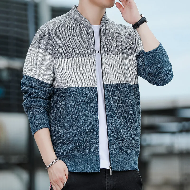 Men's Knitted Cardigan Jaet Autumn Winter Thiened Fce Zipper Baseball Sle Casual Long Sve Warm Outerwear
Men's Knitted Cardigan Jaet Autumn Winter Thiened Fce Zipper Baseball Sle Casual Long Sve Warm Outerwear