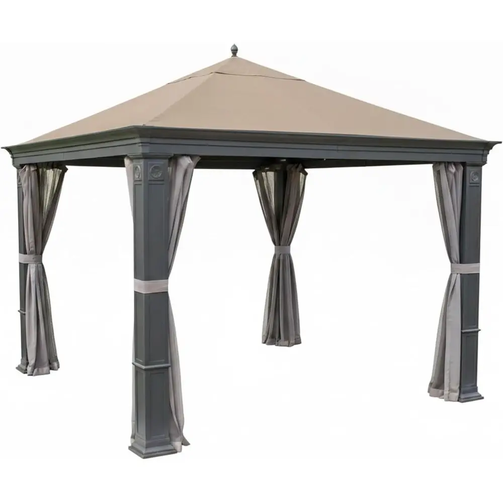 Сменный верх и сетка для беседки 10x12 футов, бежевый цвет
Сменный верх и сетка для беседки 10x12 футов, бежевый цвет