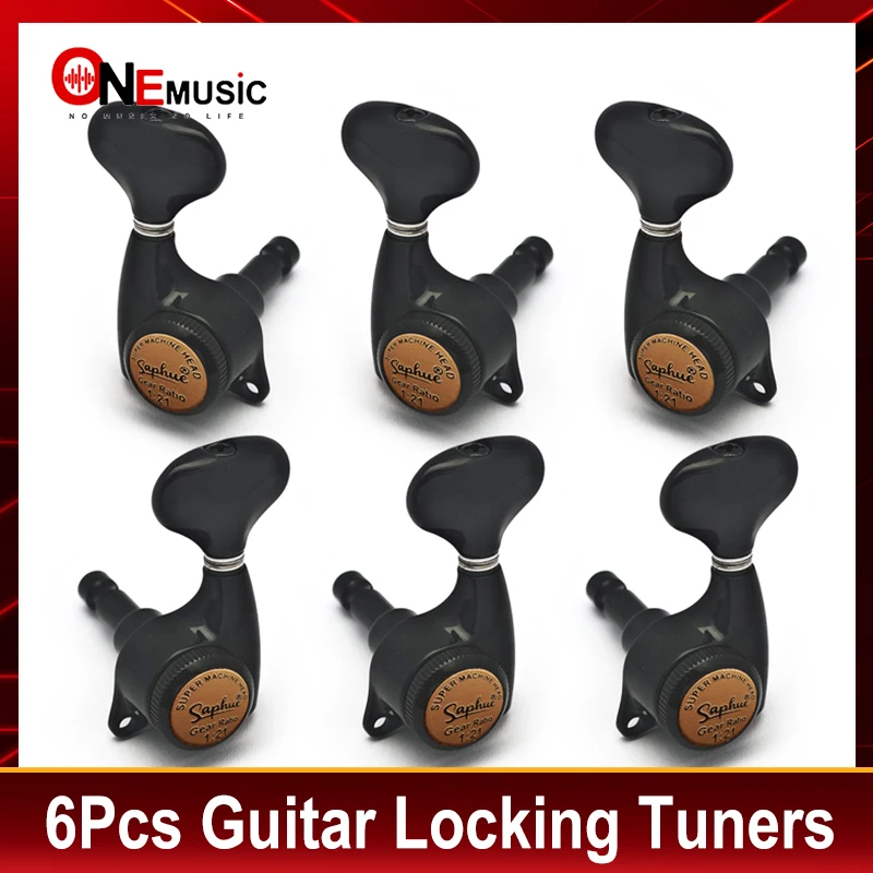 Тюнеры SAPHUE для гитары с блокировкой 1:21, струнная Настройка, колышки для ключа, машинная головка в стиле рыбьего хвоста для электрической Народной или акустической гитары
Тюнеры SAPHUE для гитары с блокировкой 1:21, струнная Настройка, колышки для ключа, машинная головка в стиле рыбьего хвоста для электрической Народной или акустической гитары