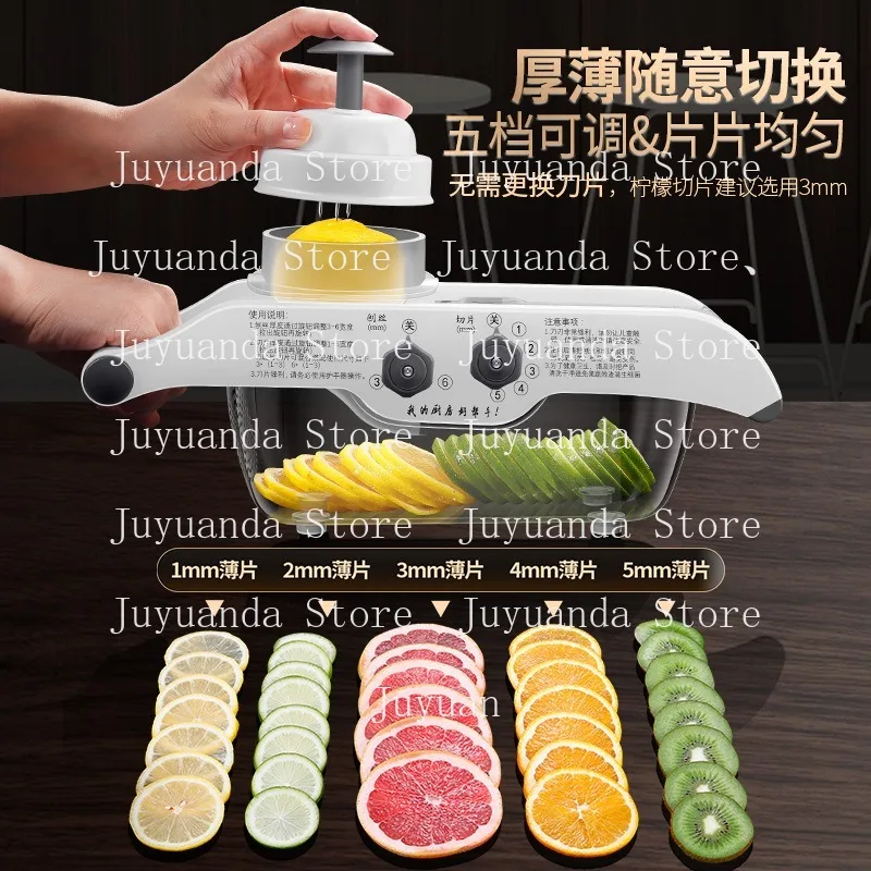 Lemon Slicer Household Multi-functional Vegetable Cutting Artifact Milk Tea Shop Commercial Fruit Slicer Potato Slicer
Lemon Slicer Household Multi-functional Vegetable Cutting Artifact Milk Tea Shop Commercial Fruit Slicer Potato Slicer