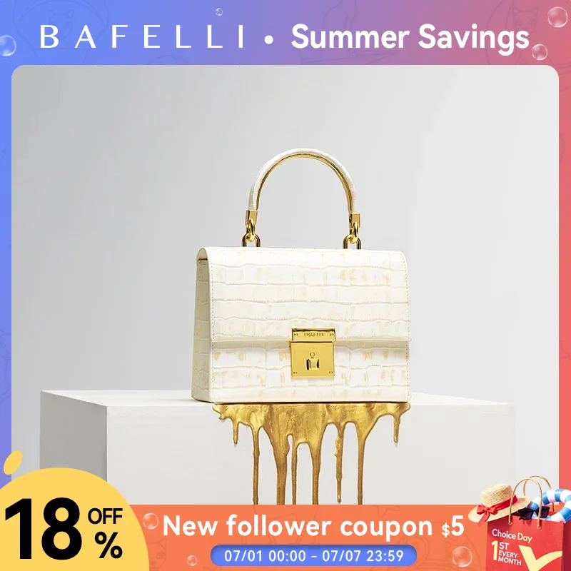 BAFELLI WOMEN'S BAG NEW FASHION LADY STYLE ELEGANT FEMALE HANDBAG K GOLD GENUINE LEATHER SHOULDER LUXURY BRAND PURSE 2026
BAFELLI WOMEN'S BAG NEW FASHION LADY STYLE ELEGANT FEMALE HANDBAG K GOLD GENUINE LEATHER SHOULDER LUXURY BRAND PURSE 2026