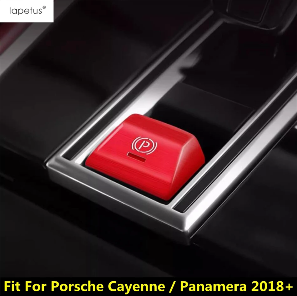 Red Car Handbrake Parking P Button Sequins Decoration Cover Trim For Porsche Cayenne / Panamera 2018 - 2023 Interior Accessories
Red Car Handbrake Parking P Button Sequins Decoration Cover Trim For Porsche Cayenne / Panamera 2018 - 2023 Interior Accessories