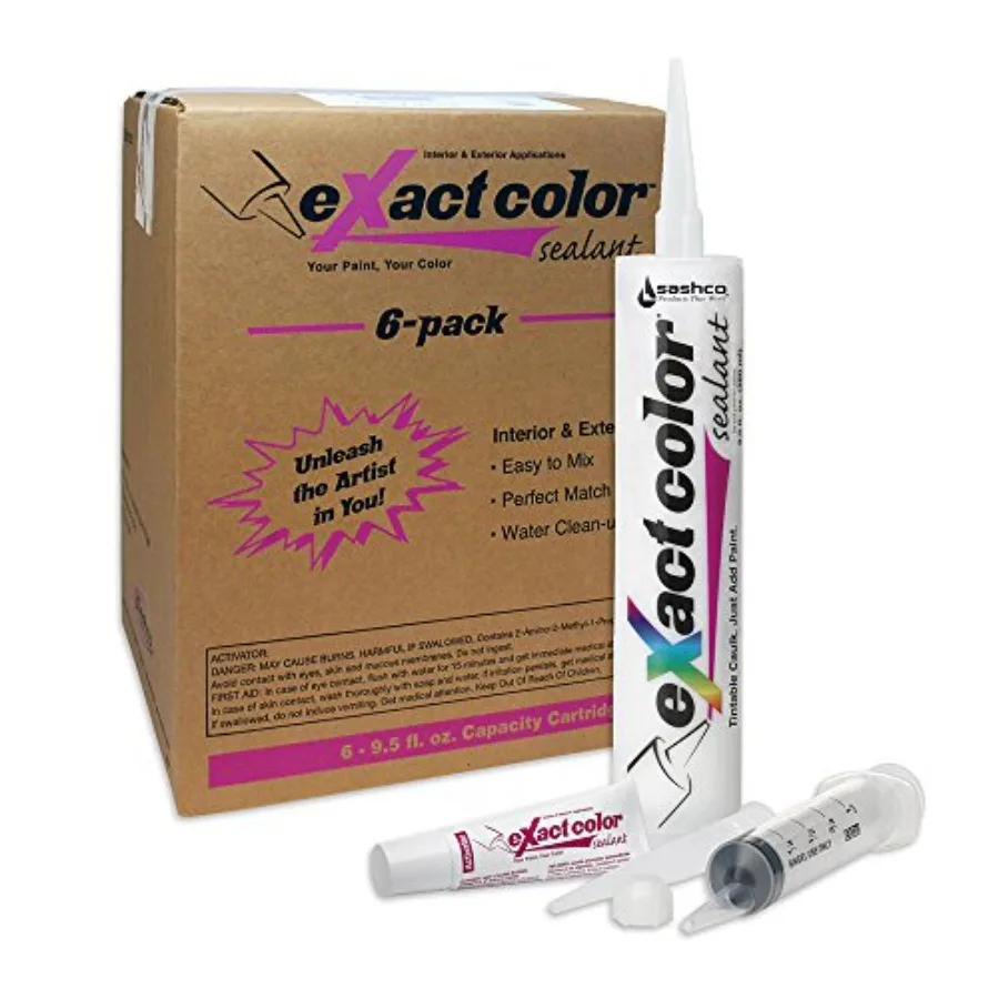 Sashco-12005 Exact Color Sealant with 9.5-Ounce Cartridge Contractor Case, 6-Pack
Sashco-12005 Exact Color Sealant with 9.5-Ounce Cartridge Contractor Case, 6-Pack