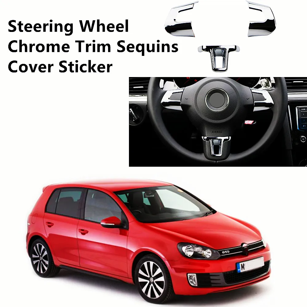 Steering Wheel Chrome Trim Sequins Cover Sticker ABS Chrome for Volkswagen VW Golf 6 MK6 Polo Jetta MK5 2011 2012 2013 Polo Bora
Steering Wheel Chrome Trim Sequins Cover Sticker ABS Chrome for Volkswagen VW Golf 6 MK6 Polo Jetta MK5 2011 2012 2013 Polo Bora